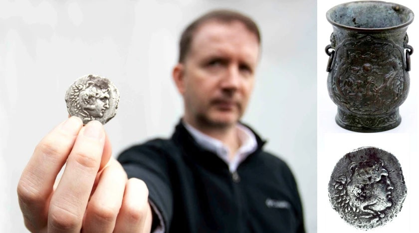 Man discovers rare Ancient Greek coin featuring Alexander the