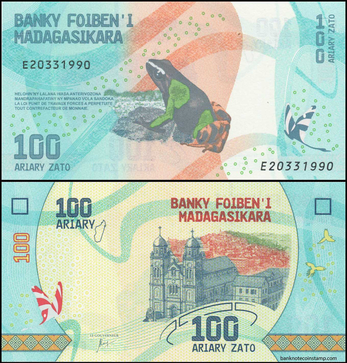 Madagaskar 1000 Ariary Banknote - Kassenfrisch & Unzirkuliert (UNC) - Geldschein Aus Afrika Madagaskar 1000 Ariary Banknote - Kassenfrisch & Unzirkuliert (UNC) - Geldschein Aus Afrika