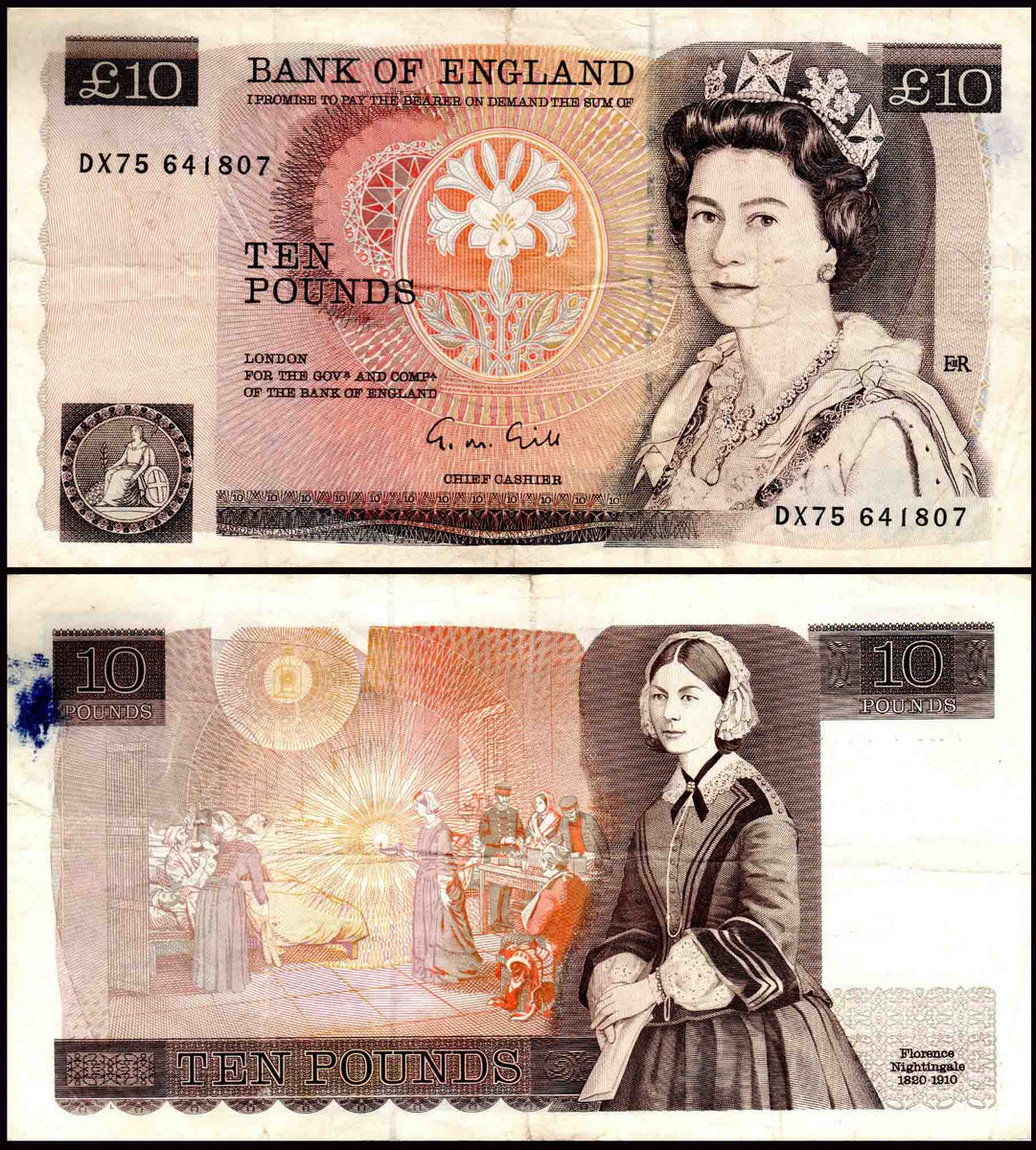 BANK OF ENGLAND ELIZABETH II CRISPY ONE POUND NOTE IN PRISTINE CONDITION -  For Sale, Buy Now Online - Item #706499