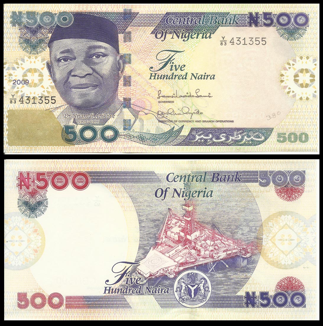 Nigeria 500 Naira Used – Banknotecoinstamp