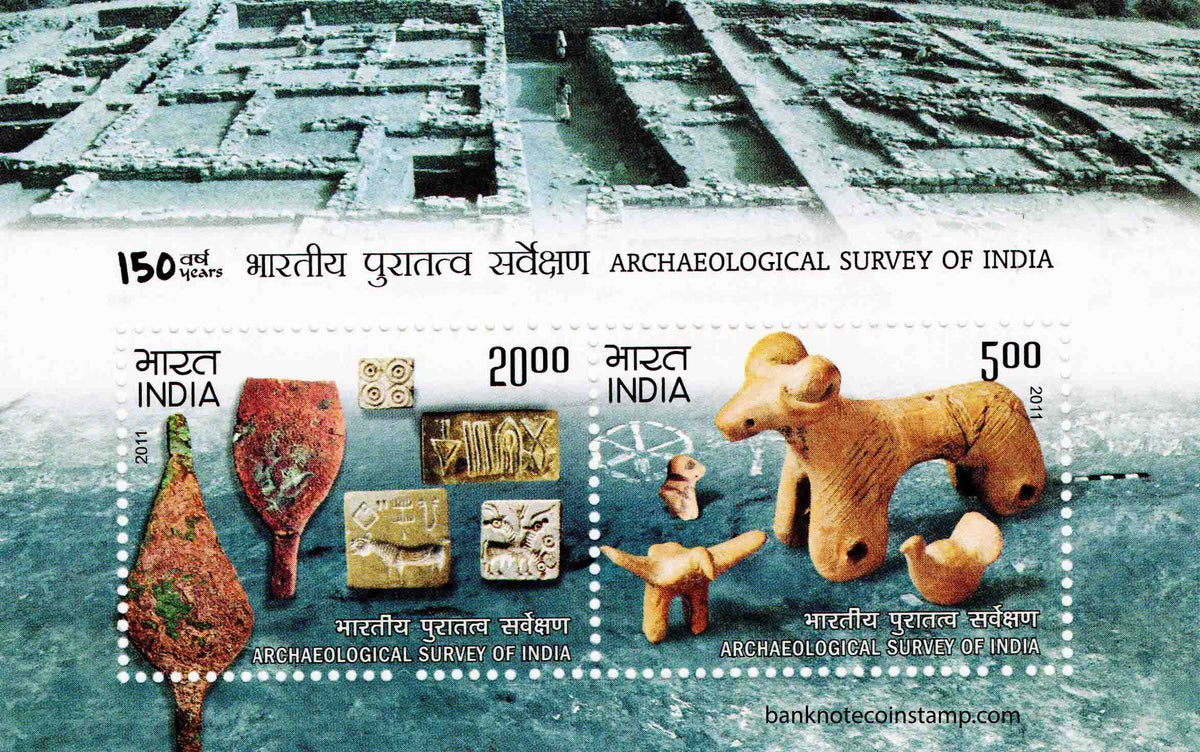 Archaeological Survey of India Miniature Sheet – Banknotecoinstamp