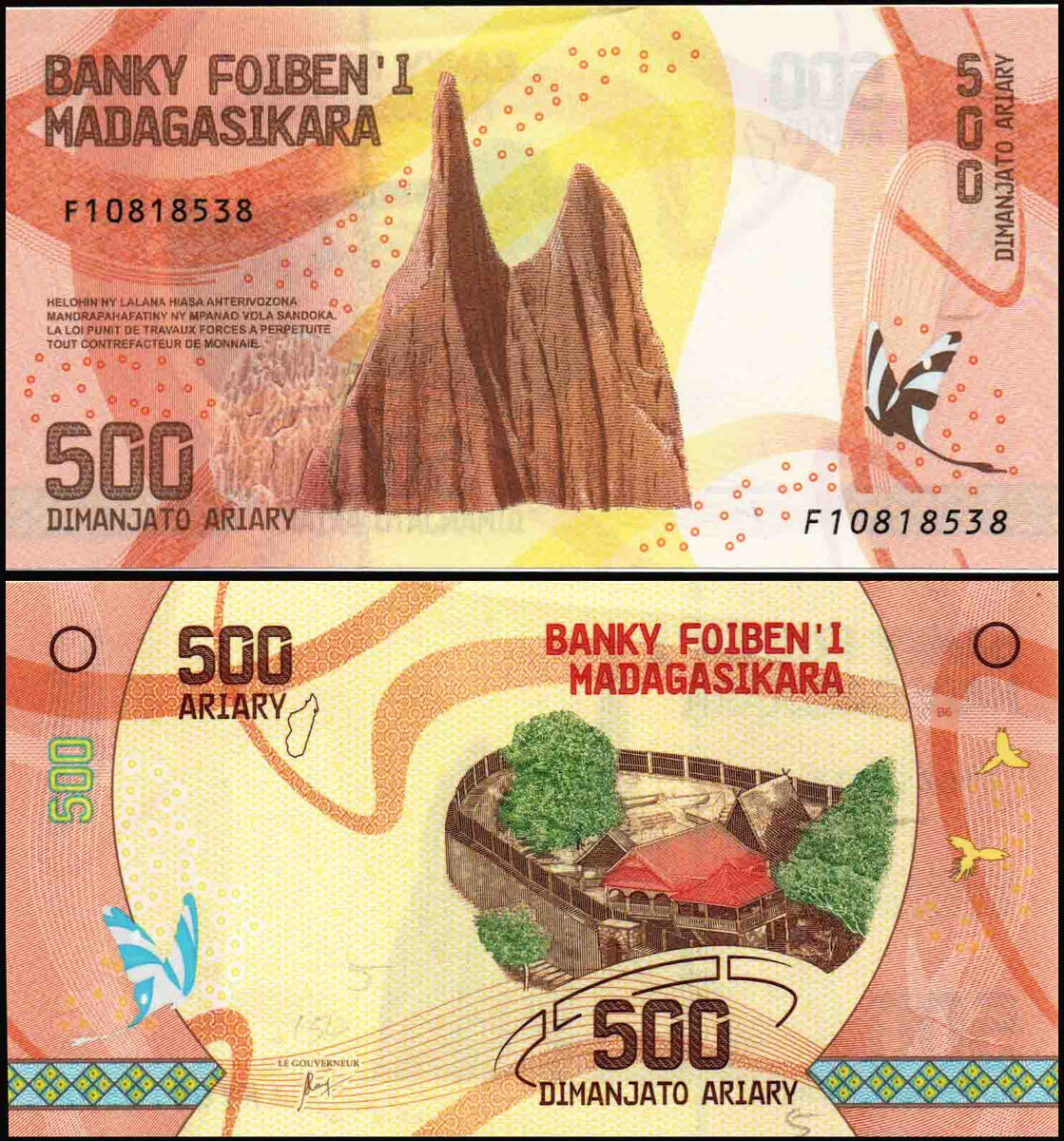 Madagascar 500 Ariary – Banknotecoinstamp