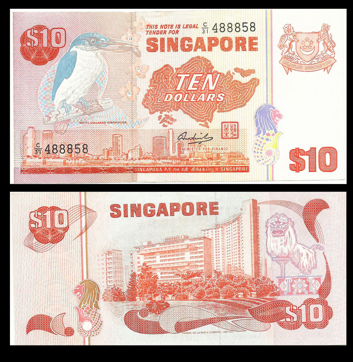 Singapore $10 Bird Series – Banknotecoinstamp