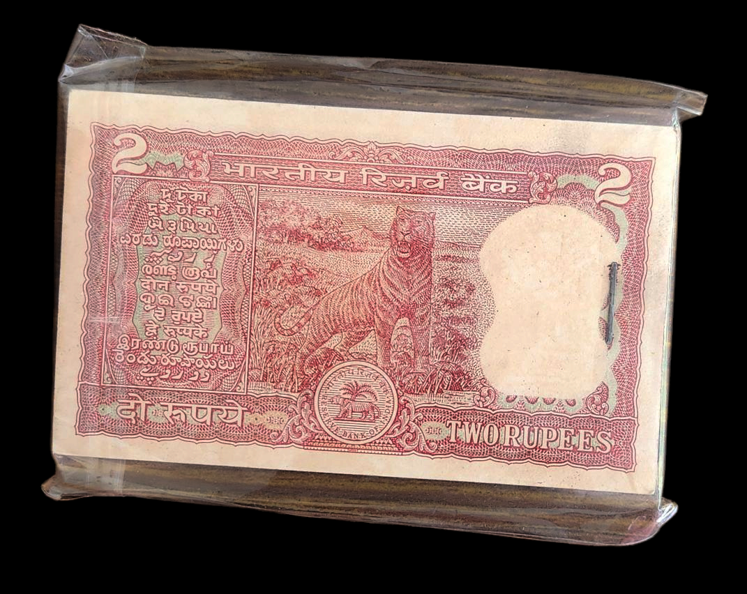 Indian 2 Rupees Very Fine Banknote Bundle – Banknotecoinstamp