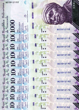  Venezuela 1000  Bolivares ( M23912102 - M23912192 )10 Banknotes