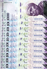  Venezuela 1000 Bolivares ( M23912108 - M23912198) 10 Banknotes