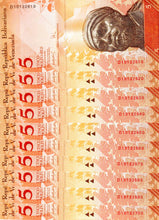 Venezuela 5 Bolivares ( D10132610 - D10132700) 10 Banknotes