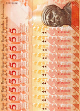 Venezuela 5 Bolivares ( D10132610 - D10132700) 10 Banknotes