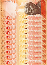 Venezuela 5 Bolivares ( D10132071 - D10132080) 10 Banknotes