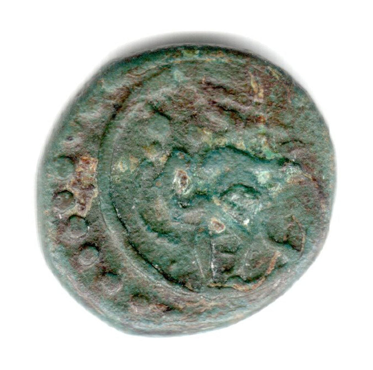 Travancore, Copper ThiraiCash, Ankus between 2 