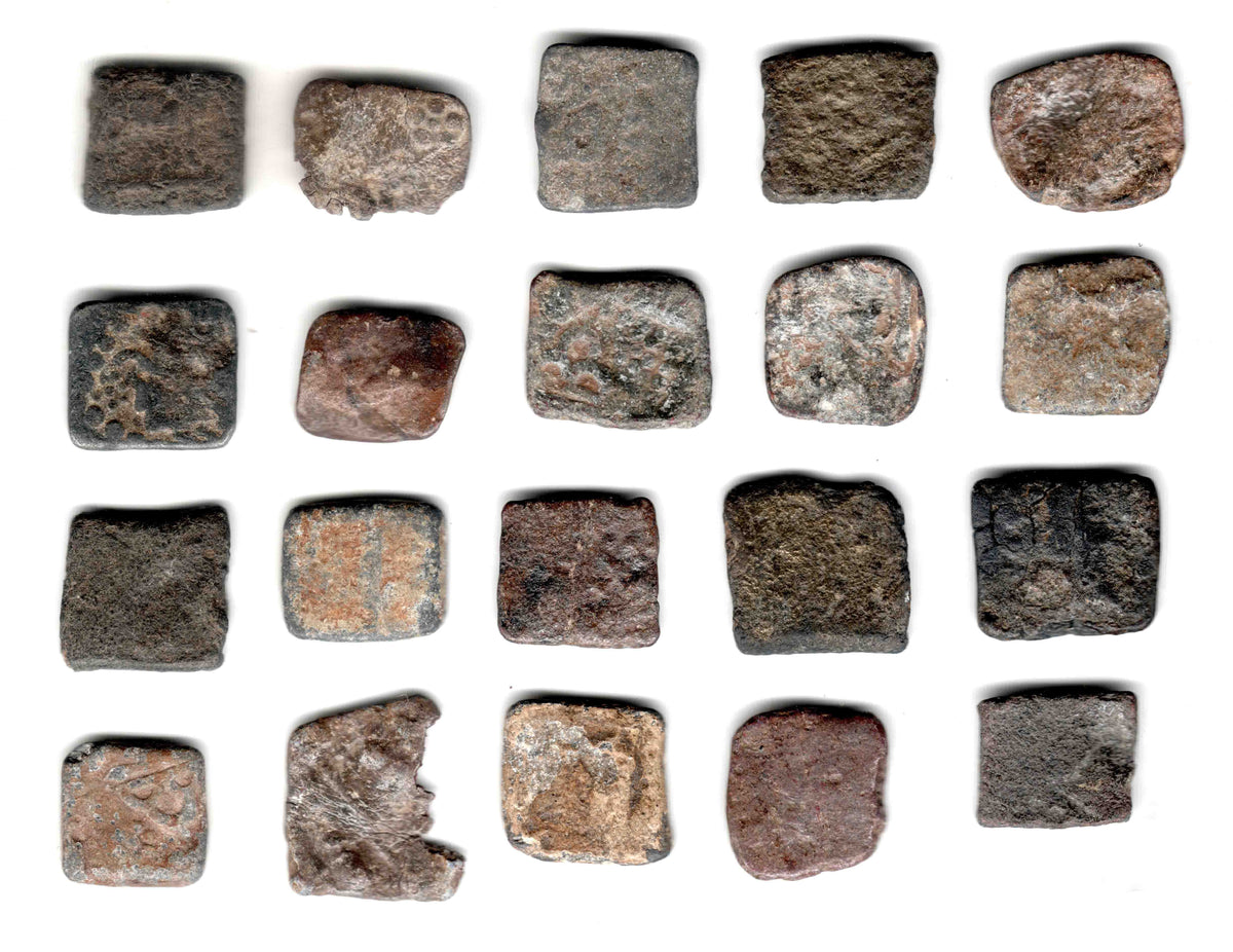 Western Kshatrapas Lead Unit Full Coins Lot: Ancient Indian Collector ...