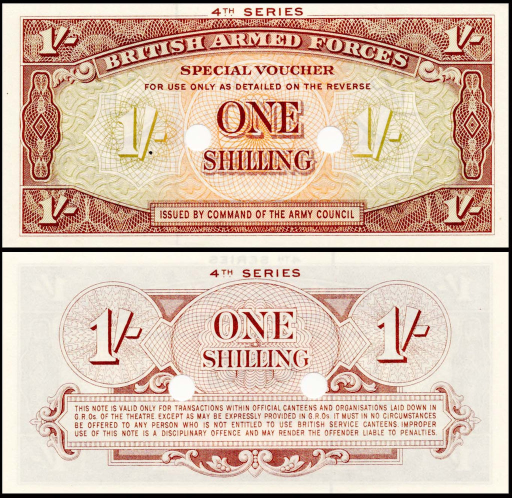 British Armed Forces One Shilling紙幣 British Armed Forces 1 Shilling UNC Banknote 