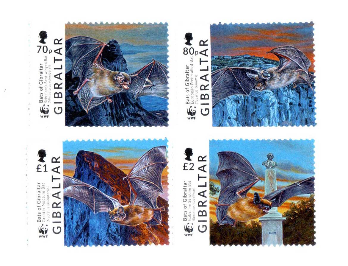 Bats Of Gibraltar Stamp Set – Banknotecoinstamp