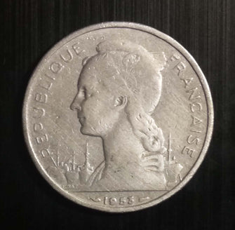 Madagascar 5 Francs Used Coin