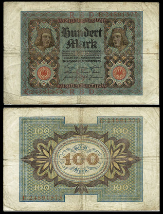 Germany  100 Mark Used & Damaged Banknote