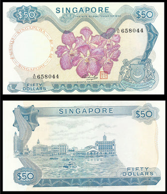 Singapore $50 banknote (Orchids series)