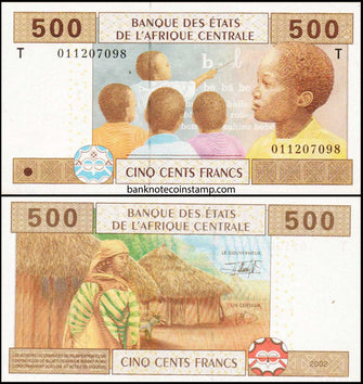 Central African States Republic Of Congo 500 Francs Banknote