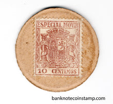 Spain 10 Centimos Especial Movil Currency Stamp