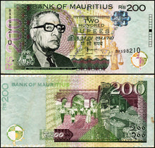 Mauritius 200 Rupees Used Banknote
