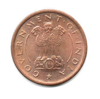 Gov. of India Horse 1 Pice 1950 Used Coin