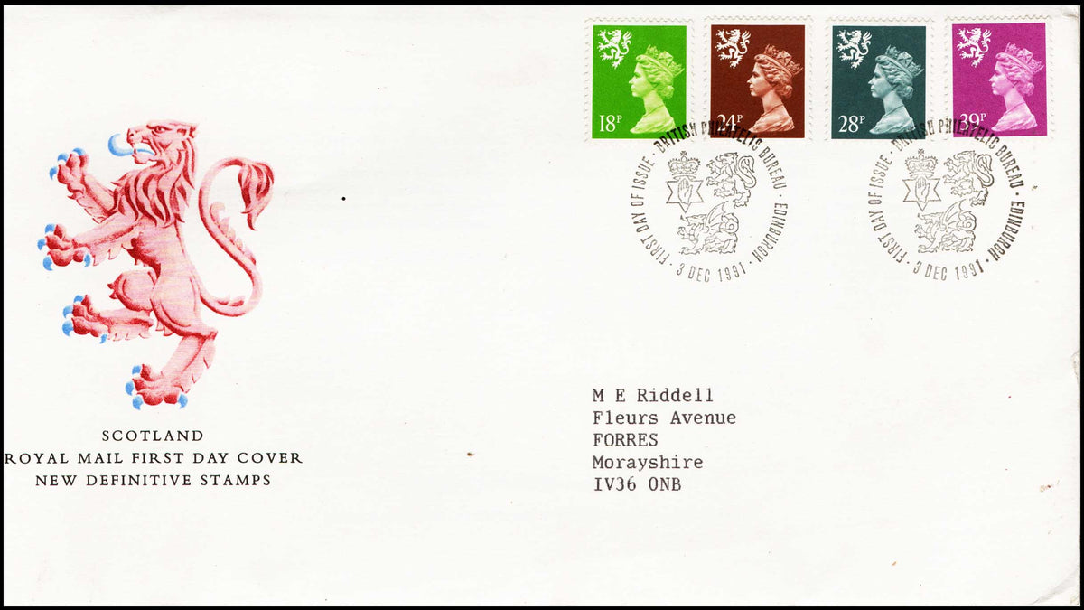Scotland Royal Mail FDC New Definitive Stamps – Banknotecoinstamp