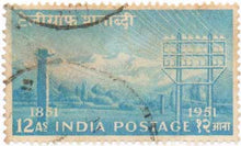 India Telegraph Centenary Postage Used Stamp