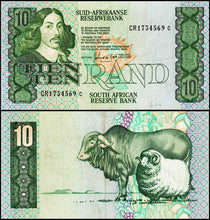 South African 10 Rand Banknote