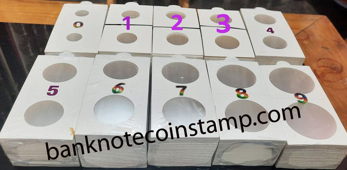 Coin Packets Coin Holders 500 Holders 10 Packets Different Sizes – Banknotecoinstamp