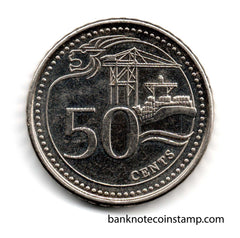 Singapore 50 Cents Used Coin – Banknotecoinstamp