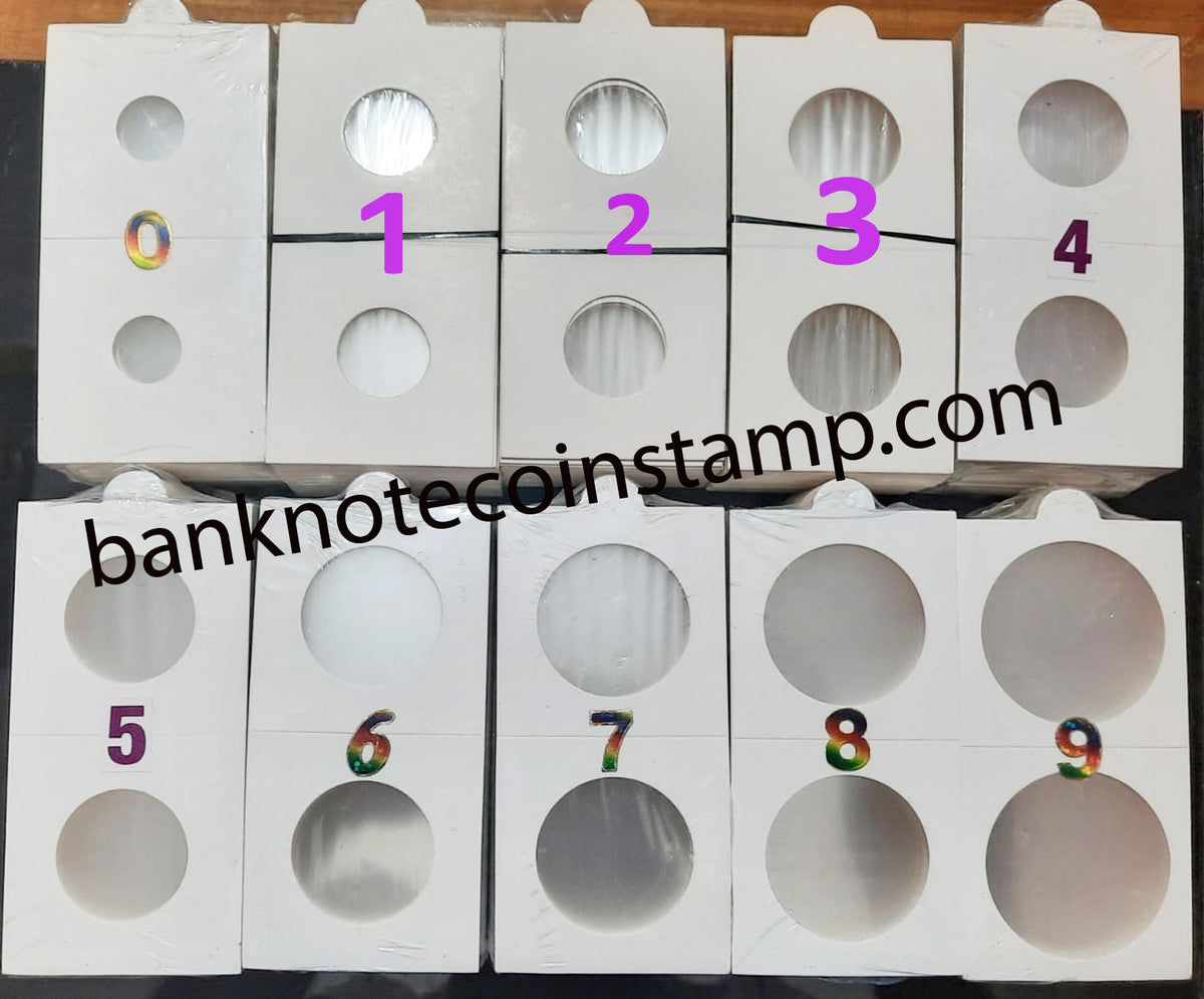 Coin Packets Coin Holders 500 Holders 10 Packets Different Sizes – Banknotecoinstamp