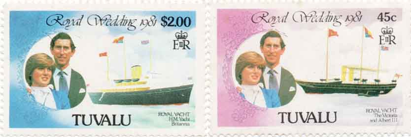 Tuvalu Royal Wedding Postage Stamps – Banknotecoinstamp