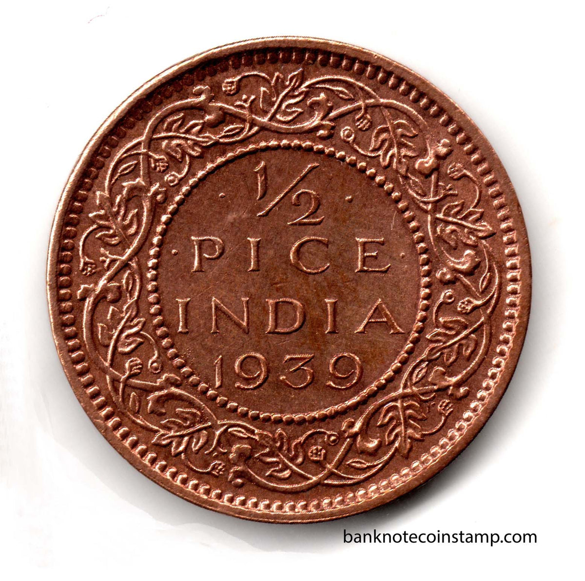British India King George 1/2 Pice Used Coin – Banknotecoinstamp