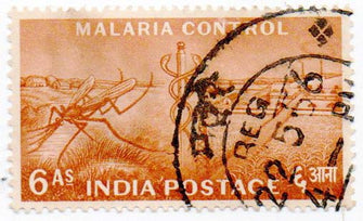 India Malaria Control Postage Stamp