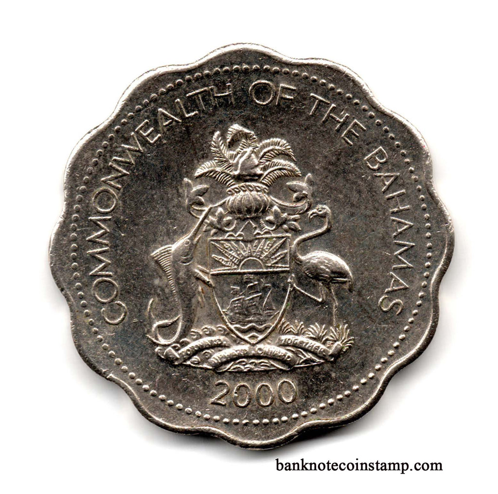 Bahamas 10 Cents CommonWealth Used Coin – Banknotecoinstamp