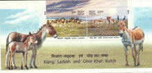 Kiang : Ladakh and Ghor khar : Kutch Miniature sheet