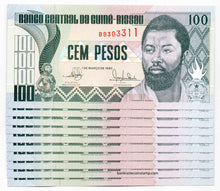 Guine Bissau 100 Pesos 10 Banknotes