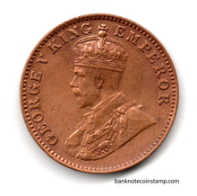 British India George V King Emperor One Quarter Anna 1936 Used Coin