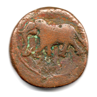 Copper Paisa Coin of Tipu Sultan Nagari Mint Mysore Kingdom
