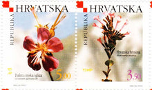 Croatia Flowers Variety Of 2 Stamps
