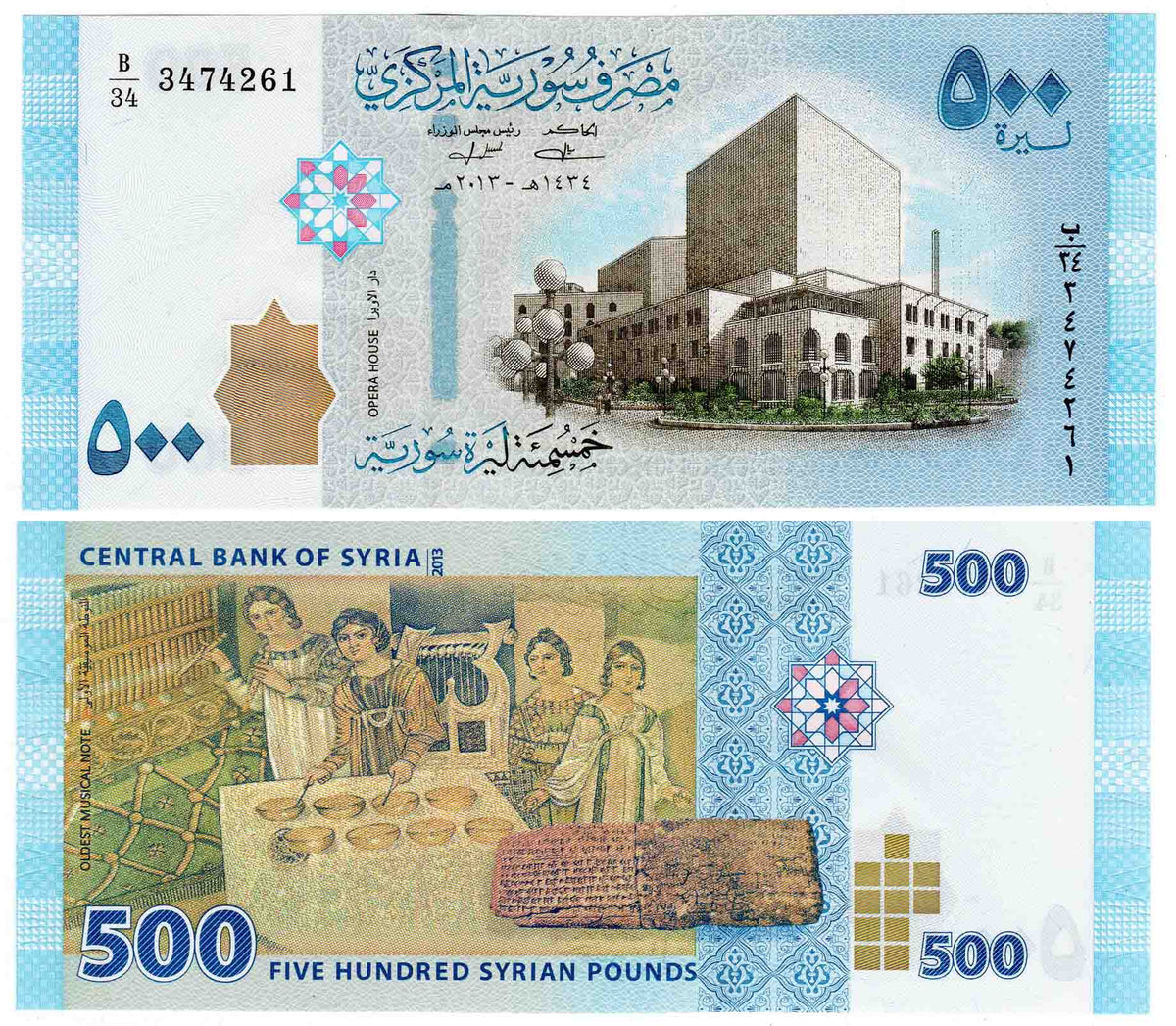 Sa Set Of 7 Banknotes ( 50,100,500,200,1000,2000,5000 Pounds ...