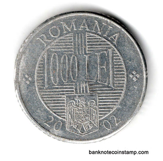 Romania 1000 Lei Used Coin