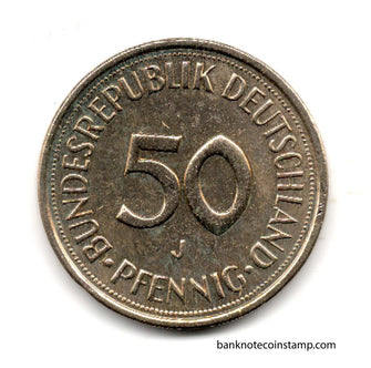 Germany 50 Pfennig Bundesrepublik Deutschland Used Coin