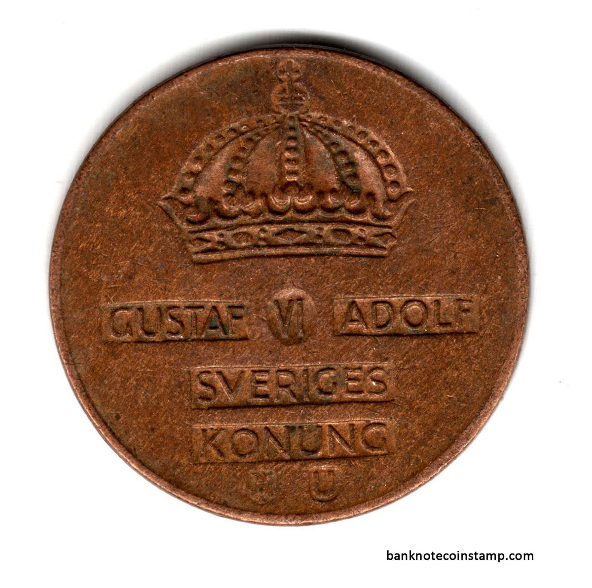 Sweden 2 Öre - Gustaf VI Adolf Used Coin – Banknotecoinstamp
