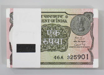 India 1 Rupee 2018 Prefix - A Bundle Finance Secretary - Subhash Garg
