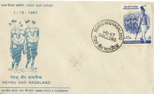 Nehru and Nagaland First day cover