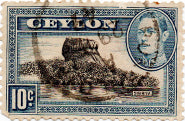 Ceylon 10 c Postage Stamp