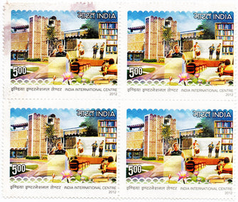India International Centre Block of 4 Postage Stamps