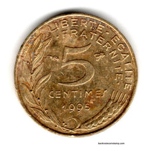 France 5 centimes Very Used Coin