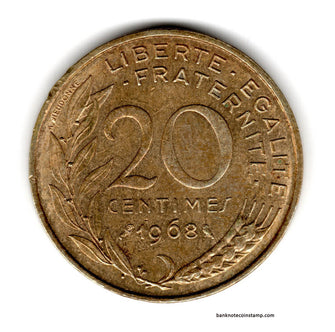 France 20 centimes Very Used Coin