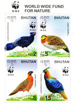 Bhutan Worldwide Fund for Nature Block of 4